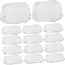 40Pcs Square Paper Plates Elegant Meal Dishes for Parties Events and Gatherings Lightweight No Clean Up for Desserts and Appetizers
