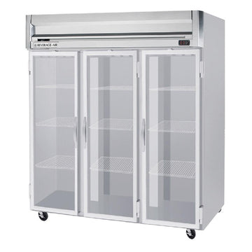 Glass Door Commercial Refrigerator by Beverage Air – Model HRS3-1G