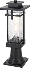 Cambria One Light Outdoor Post Mount Black