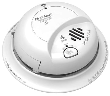 BRK SC9120FF Hardwired Smoke and Carbon Monoxide (CO) Detector with Battery Backup by First Alert – 1-Pack, White, Model SC9120B