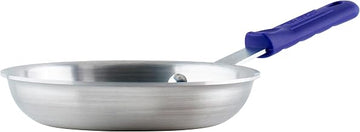 Winware 7 Inch Aluminum Fry Pan with Silicone Sleeve | Stay cool handle, Even heat distribution, Great for Sauteing, Searing, Frying and Restaurant Kitchens