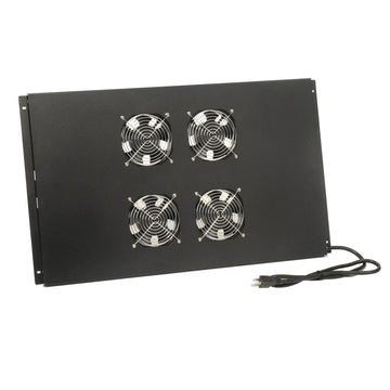 Fan Assembly Kit for Data Cabinet by Global Industrial – 29.33"L x 16.75"W x 2.7"H, Black, Model 239190