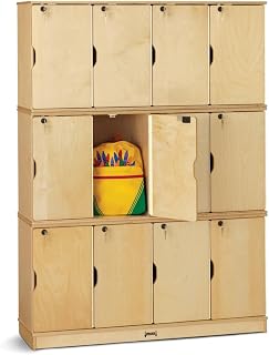 Jonti-Craft Stacking Lockable Lockers, Triple Stack