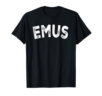 Emus T-Shirt by Emus - Style – Black, Model YM888SDEBDS
