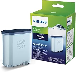 Kitchen Appliances Philips AquaClean Original Calc and Water Filter, No Descaling up to 5,000 cups, Reduces Formation of Limescale, 1 AquaClean Filter, (CA6903/10) | Protects Your Machine – reduces limescale, keeps coffee tasting pure, 2 filters included, Click&Go fit (CA6903/10)