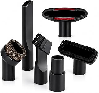 Vacuum Attachment Kit for Shark UV900 Performance Plus Upright | 6Pcs /9Pcs | 1-1/4" (32mm) to 1-3/8" (35mm) Adapter | Vacuum Cleaner Tools | Long Crevice Tool | Furniture Car Tight Spaces