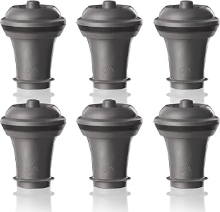 Vacu Vin Wine Saver Vacuum Stoppers Set of 6 – Grey (Limited Edition)