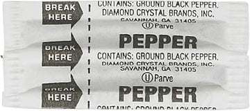 Fluted Pepper Packets - 0.11 Gr 1000 Count