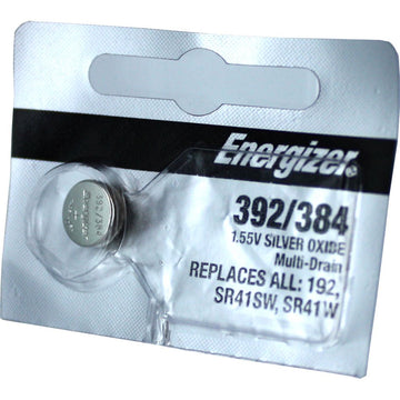 392/384 Silver Oxide Battery by Energizer – 1 Count (Pack of 1), Silver, Model 392-384TZ