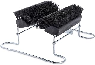 SPARTA Boot and Shoe Cleaning Brush 16.5" x 14.75" x 7", 6 lbs with Scraper for Heavy-Duty Dirt and Mud Remover at Homes, Farms, and Worksites, Polypropylene (Pp), Black