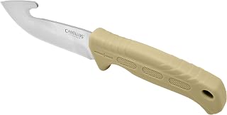Camillus Roto 9" Gut Hook Blade Durable Corrosion-Resistant 420 Stainless Steel Outdoor Hunting Fixed Blade Knife with Protective Sheath