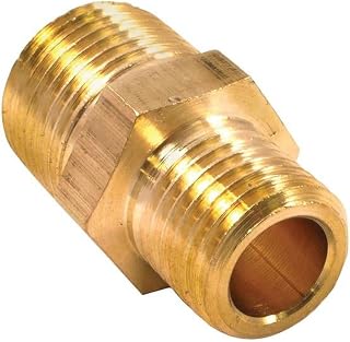 Forney 75533 Brass Fitting, Reducer Adapter, 3/8-Inch Male NPT to 1/4-Inch Male NPT