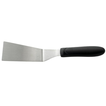 4 1/4" x 2 3/16" Black Offset Plastic Grill Spatula by Winco – 4-1/4" x 2-3/16", Metal, Standard, Model TKP-50