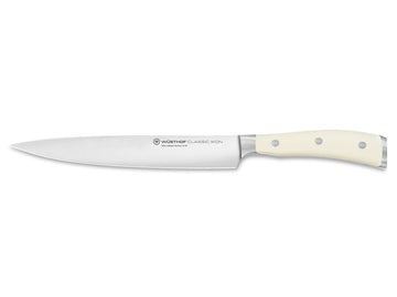 Classic Ikon Crème 8 Inch Carving Knife by Wüsthof – 8", Alloy Steel, Crème, Model 1040430720
