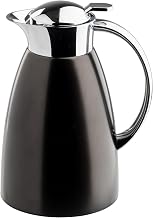 Tablecraft 12681 50 oz (1.5 L) Stainless Steel Coffee Carafe, Brushed Stainless Steel with Black PVD Finish, Vacuum Insulated, Lightweight Leak Proof Coffee Dispenser, For Cafes & Restaurants