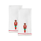 Bayberry Nutcracker Kitchen Towels by Lenox – 18"W x 28"L, Cotton Embroidered / Piece Dye Dual Purpose, Multicolor, Pack of 2, Model 200238TWLX018X028MLT