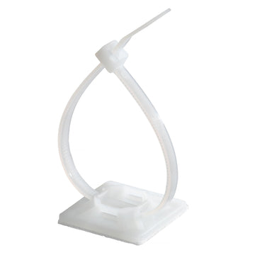 Cable Tie Mounting Base by 3M – 75 x .75, Beige, Pack of 100, Model CTB75X75NTA-C