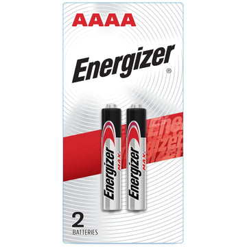 AAAA Batteries by Energizer – 2 Count (Pack of 1), Plastic, Multicolor, Pack of 6, Model E96BP-2