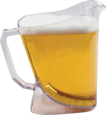 Carlisle FoodService Products Perfect Pour Shatter-Resistant Beer Pitcher by San Jamar – 60 Ounces, Glass, Tan, Model PPP60