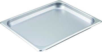 Winco Half Size Stainless Steel Steam Pan | Dishwasher safe, Heavy-duty, Reinforced corners, Great for Steam Tables, Buffets, Catering and Food Preparation