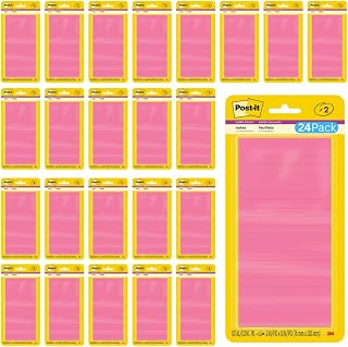 Post-it Super Sticky Notes, 3 in. x 8 in., Energy Boost Collection, 24-Pack