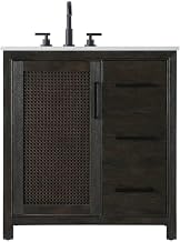 Elegant Kitchen and Bath 32" Single Bathroom Vanity in Chocolate Oak