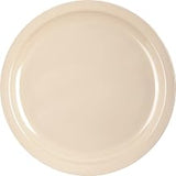 Carlisle FoodService Products Kingline Reusable Plastic Plate Dinner Plate for Home and Restaurant, Melamine, 10 Inches, Tan, (Pack of 48)
