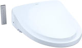 TOTO WASHLET® S500e Electronic Bidet Toilet Seat with EWATER+® Bowl and Wand Cleaning, Classic Lid, Elongated, Cotton White - SW3044#01