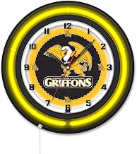 Holland Bar Stool Clk19BKMOWSt NCAA 19 in. Dia. Missouri Western State University Double Neon Wall Clock Black