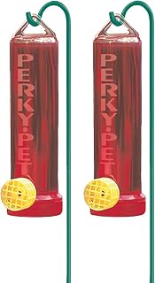 Perky-Pet 2 Pack of 215P Planter Box Plastic Hummingbird Feeder with Hanger (3 Ounce Capacity)