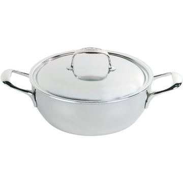 Atlantis Frying Pan 24 cm by Demeyere – 24 cm, 175 milliliters, Stainless Steel, Silver, Model 1005391