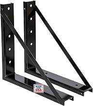 Buyers Products 1701006 Underbody Truck Box Brackets 18 x 18 In Black