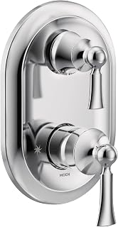 Moen UT5500 Wynford M-CORE 3-Series 2-Handle Shower Trim with Integrated Transfer Valve, Valve Required, Chrome