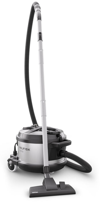 Canister Vacuum by Nilfisk – 15 liters, Silver, Model GD930 HEPA