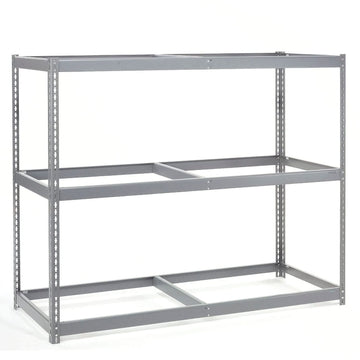 Wide Span Rack 72Wx30Dx60H by Global Industrial – 3, Alloy Steel, Grey, Model 716629