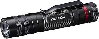 Coast PX1 565 Lumen Pure Beam Focusing LED Flashlight with Twist Focus and Adjustable Pocket Clip