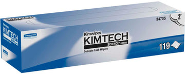 Kimwipes Delicate Task Wipers, 2-Ply, 11.8 x 11.8, Unscented, White, 120/Box, 15 Boxes/Carton