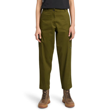 Women's TFO Cargo Pants by Timberland – Polyester, Dark Olive