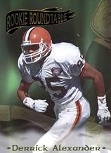 Football NFL 1995 Collector's Edge Excalibur Rookie Roundtable Redemption Gold #15 Derrick Alexander NM Browns