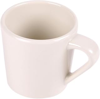 Elite Global Solutions DC14-V Mug, 3 5/8" Dia. x 3 3/4" h., Melamine, Vanilla (Pack of 6) | Dishwasher safe, Shatterproof, Restaurant service, Great for Coffee, Tea, Cocoa and Hot Beverages