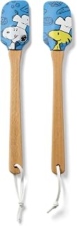 Lenox Chef Snoopy Silicone Spatula Set, 2-Piece | silicone, dishwasher safe | peanuts collectible kitchen spatula set, gift for women, kitchen essentials