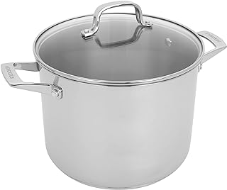 HENCKELS Specialties 8.5-qt Pasta Pot with Lid and Strainers, Stainless Steel