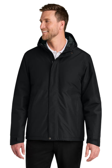 Insulated Heavy Ripstop Jacket by Port Authority – X-Small, Polyester, Deep Black, Model J721