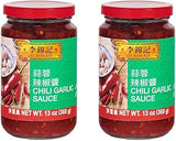 Lee Kum Kee Chili Garlic Sauce (13 oz - 2 Pack), Spicy, Garlicky & Savory Hot Sauce | Perfect for Marinades, Dipping, Stir-Frying, Grilling, Meat & Seafood, Vegetables, Fried Rice, and Noodles