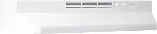 Broan-NuTone Ductless Range Hood with Lights, 30-Inch, White, 413001 | Under Cabinet Exhaust Fan for Kitchen Ventilation