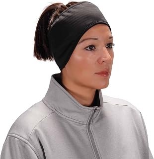 Ergodyne womens Hat 2 Layer Winter Headband Fleece Spandex, Black, One Size US