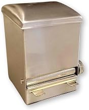 TableCraft 236 Toothpick Dispenser, Stainless Steel, Top-Loading Design, Holds Unwrapped Toothpicks, Compact 4.75" Size, Silver Finish