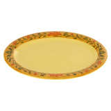 Melamine Oval Serving Platter / Dinner Plate by GET – 13.5" x 10.25", Melamine, Venetian, Pack of 12, Model OP-135-VN