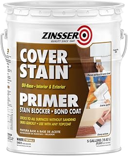 5 gal Zinsser 03500 White Cover-Stain Oil-Based Stain Block Primer