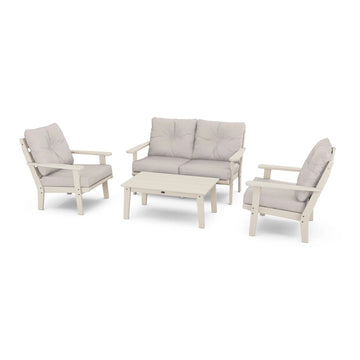 POLYWOOD PWS520-2 Set - Mahogany Spiced Burlap Chairs